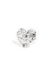 Statement-Ringe aus Edelstahl, Herzform, lässig-schlichte Serie, Damenschmuck