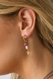 Edelstahl-Ohrhänger mit Herz-Motiv, lässig, täglich, einfache Serie, Damenschmuck
